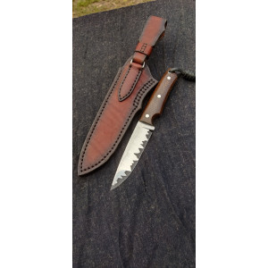 ШОКОЛАД авторський ніж ручної роботи майстер AlexKnifemaker, сталь S390 в обкладках 95x18, 67 HRC. Photo 2